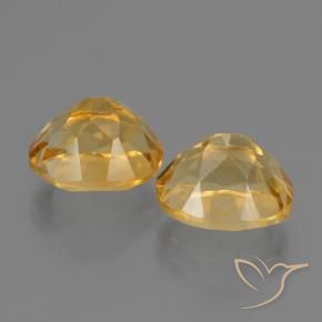 Pedras preciosas de Citrino Laranja Dourado Profundo natural de 5.63 ct, oval, VVS