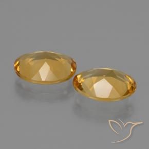 Pedras preciosas de Citrino Dourado natural de 3.69 ct, oval, VVS