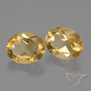Pedras preciosas de Citrino Dourado natural de 4.58 ct, oval, VVS-VS