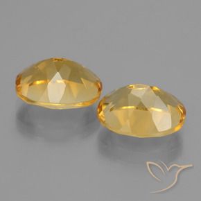 Pedras preciosas de Citrino Dourado Médio-escuro natural de 5.21 ct, oval, VVS-VS