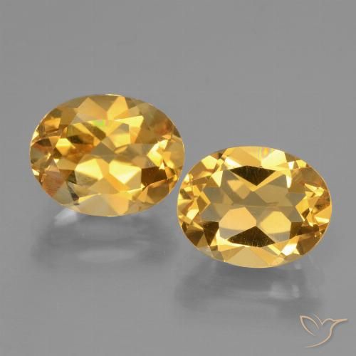 4.97ctw Natural Laranja Dourado Profundo Citrino, oval, VVS-VS
