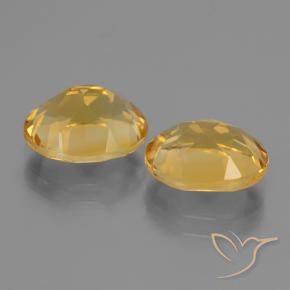 Pedras preciosas de Citrino Laranja Dourado Profundo natural de 4.97 ct, oval, VVS-VS