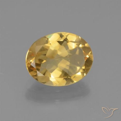 2.07ct Natural Laranja Dourada Citrino, oval, VVS-VS