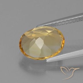 Citrino Laranja Dourada Natural 2.07ct, oval, VVS-VS