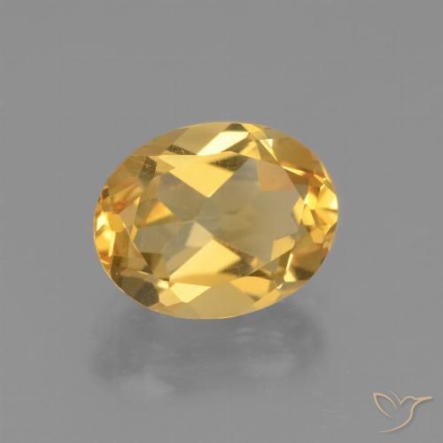2.38ct Natural Dourado Médio-escuro Citrino, oval, VVS-VS