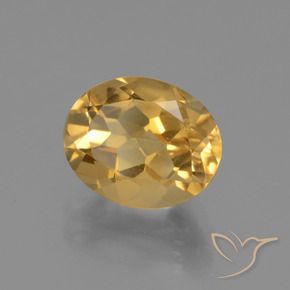 Citrino Dourado Médio-escuro Natural 2.43ct, oval, VVS