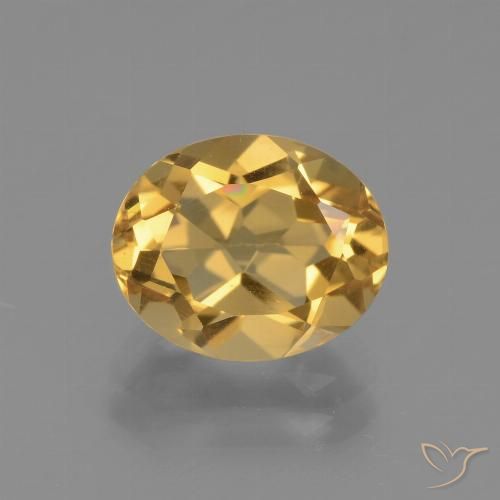 2.55ct Natural Dourado Médio-claro Citrino, oval, VVS