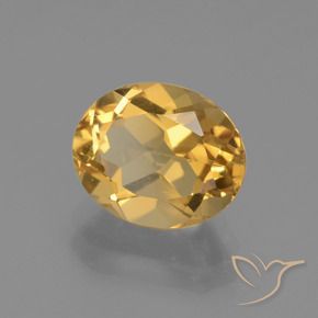 Citrino Dourado Médio-claro Natural 2.55ct, oval, VVS