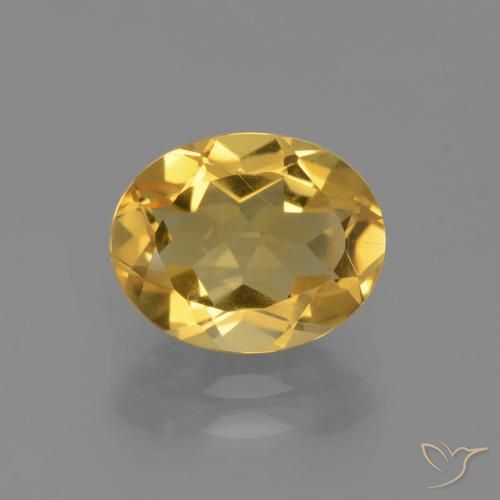 2.24ct Natural Dourado Médio-claro Citrino, oval, VVS