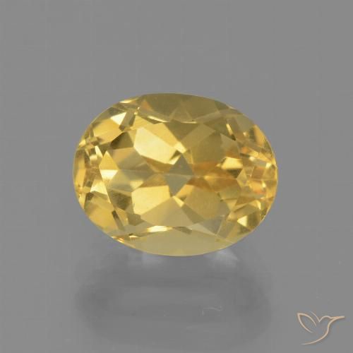 3.05ct Natural Dourado médio Citrino, oval, VVS-VS