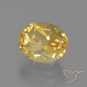 Citrino Dourado médio Natural 3.05ct, oval, VVS-VS