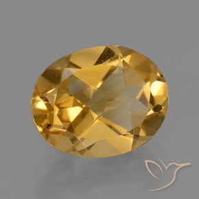 Citrino Dourado Médio-escuro Natural 3.03ct, oval, VVS
