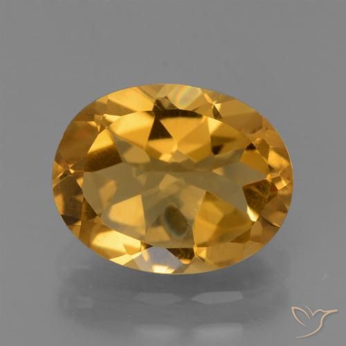 2.29ct Natural Laranja-dourado médio-claro Citrino, oval, VVS-VS