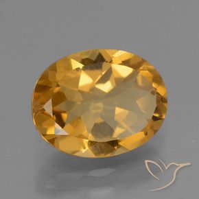 Citrino Laranja-dourado médio-claro Natural 2.29ct, oval, VVS-VS