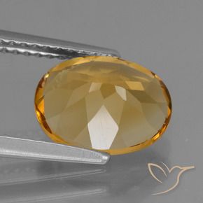Citrino Laranja-dourado médio-claro Natural 2.29ct, oval, VVS-VS