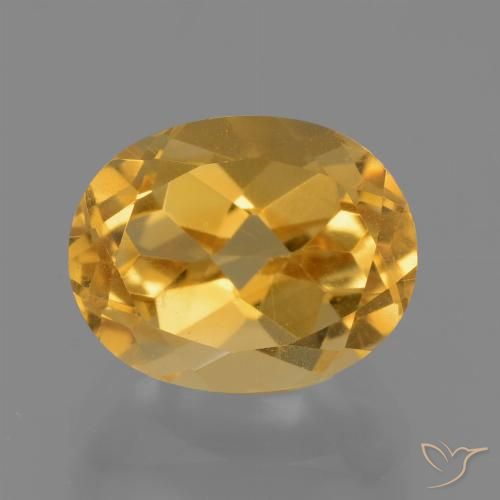2.96ct Natural Laranja Dourado Profundo Citrino, oval, VVS-VS
