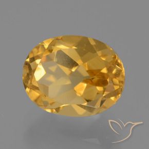 Citrino Laranja Dourado Profundo Natural 2.96ct, oval, VVS-VS