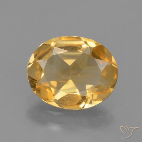 1.82ct Natural Laranja Dourado Profundo Citrino, oval, VS