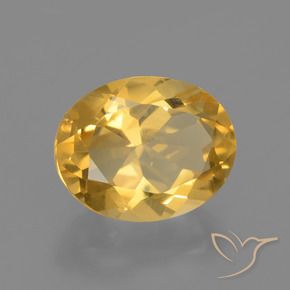 Citrino ouro brilhante Natural 2.41ct, oval, VS
