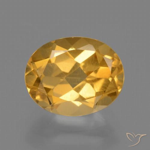 2.41ct Natural Laranja-dourado médio-claro Citrino, oval, VS