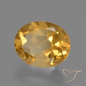 Citrino Laranja-dourado médio-claro Natural 2.41ct, oval, VS