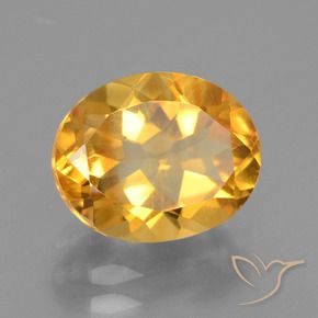 Citrino Laranja Profundo-Ouro Natural 2.72ct, oval, VVS-VS