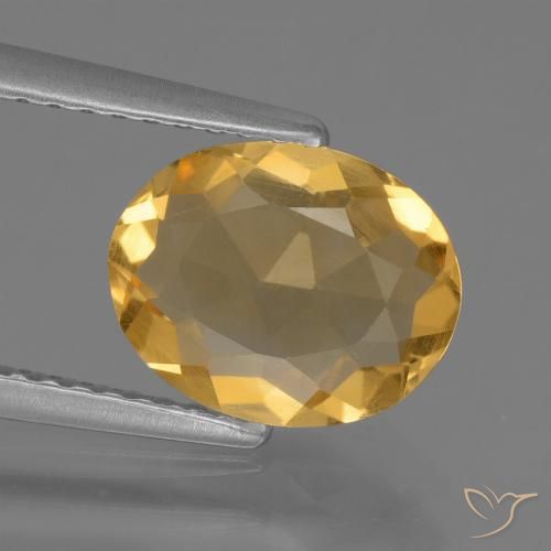 1.59ct Natural Dourado Médio-escuro Citrino, oval, VS