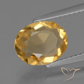 Citrino Dourado Médio-escuro Natural 1.59ct, oval, VS