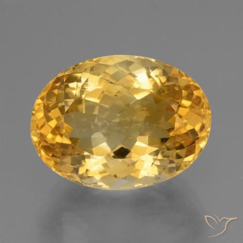 Citrino dourado natural 15,87ct, corte oval, VVS-VS