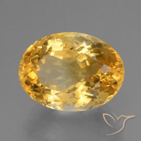Citrino dourado natural 15,87ct, corte oval, VVS-VS