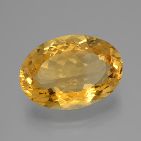 Citrino dourado natural 14,40ct, corte oval, VVS