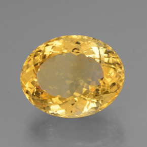 Citrino dourado natural 16,78ct, corte oval, VVS