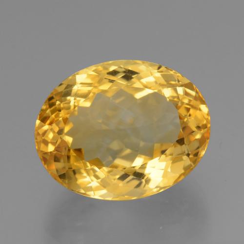 Citrino dourado natural 19,49ct, corte oval, VVS-VS