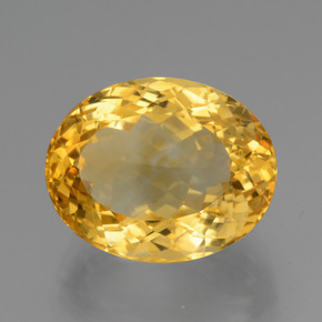 Citrino dourado natural 19,49ct, corte oval, VVS-VS