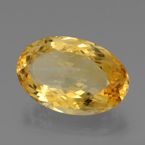 Citrino Dourado médio Natural 21.00ct, Corte Oval, VVS