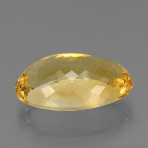 Citrino Dourado médio Natural 21.00ct, Corte Oval, VVS