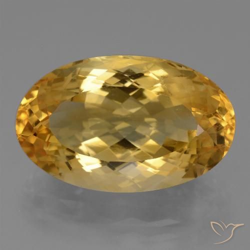 Citrino dourado natural 14,52ct, corte oval, VVS
