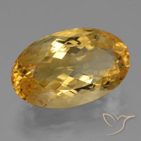Citrino dourado natural 14,52ct, corte oval, VVS