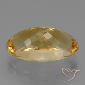Citrino dourado natural 14,52ct, corte oval, VVS