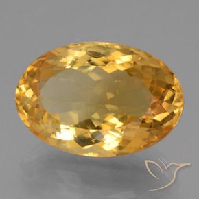 Citrino Dourado Médio-escuro Natural 15.05ct, oval, VVS-VS