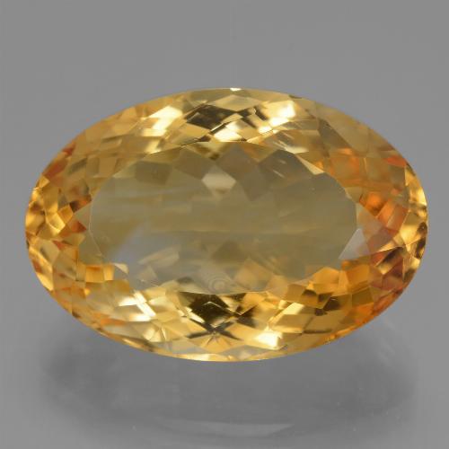 Citrino dourado natural 16,80ct, corte oval, VVS