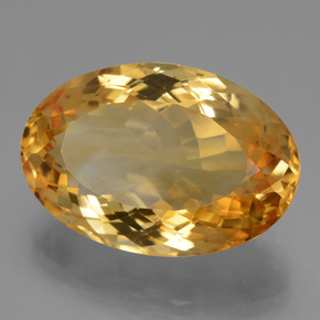 Citrino dourado natural 16,80ct, corte oval, VVS