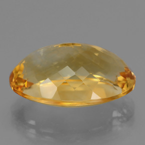 Citrino dourado natural 16,80ct, corte oval, VVS