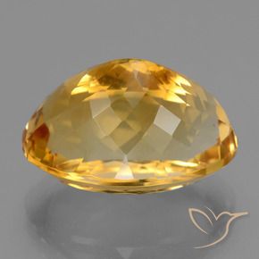 Citrino dourado natural 19,01ct, corte oval, VVS