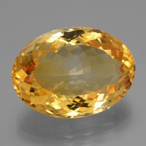 Citrino dourado natural 16,41ct, corte oval, VVS