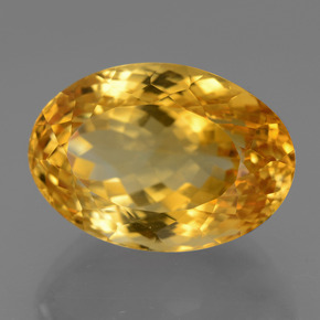 Citrino Laranja Dourado Profundo Natural 19.66ct, Corte Oval, VVS