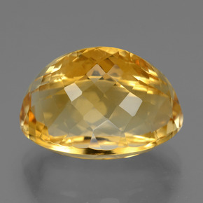 Citrino Laranja Dourado Profundo Natural 19.66ct, Corte Oval, VVS