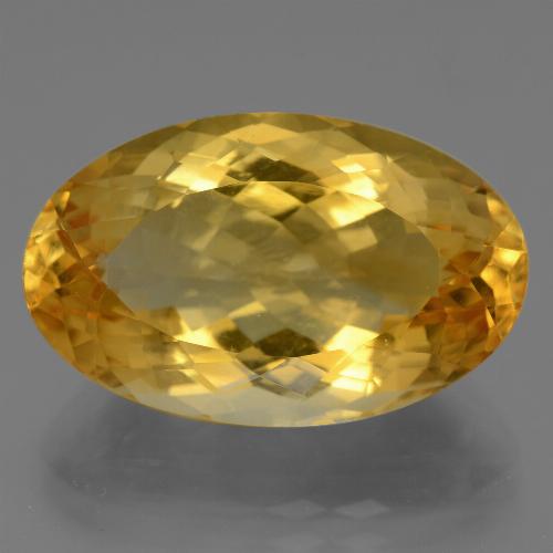 Citrino dourado natural 15,88ct, corte oval, VVS