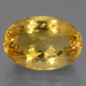 Citrino dourado natural 21,83ct, corte oval, VVS