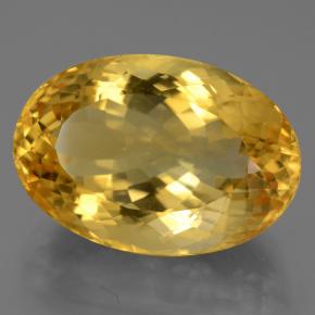 Citrino dourado natural 21,83ct, corte oval, VVS